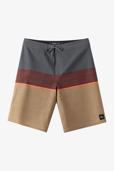 O'neill Men's Hyperfreak Heat Block 21" Board Shorts In Brown