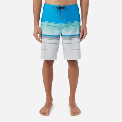 O'neill Men's Hyperfreak Heat Stripe 21 Board Shorts In Blue
