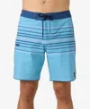 O'neill Hyperfreak Heat Stripe Swim Trunks In Blue Fade