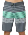 O'neill Hyperfreak Heat Stripe Swim Trunks In Dark Shadow