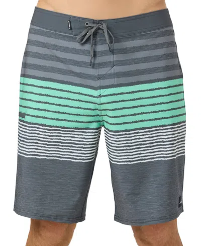 O'NEILL MEN'S HYPERFREAK HEAT STRIPED SWIM BOARDSHORTS