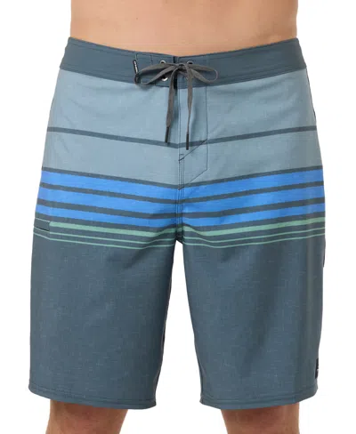 O'neill Men's Hyperfreak Heat Striped Swim Boardshorts In Gray