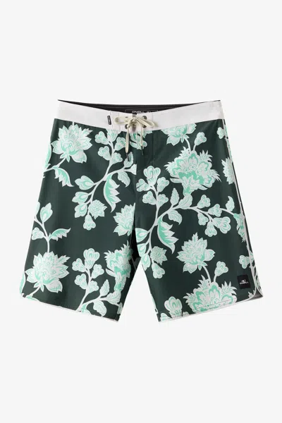 O'neill Men's Hyperfreak Mysto Scallop 19" Board Shorts In Blue
