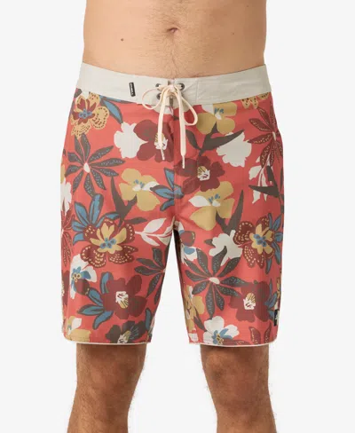 O'neill Men's Hyperfreak Mysto Scallop 19 Shorts In Ginger Spice
