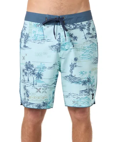 O'neill Men's Hyperfreak Mysto Scallop Regular-fit Board Shorts In Green