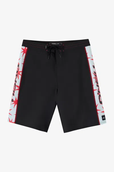O'neill Men's Hyperfreak Revert Side Panel 21" Board Shorts In Black