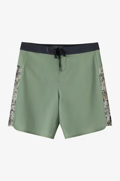 O'neill Men's Hyperfreak Tech Panel 18" Board Shorts In Green
