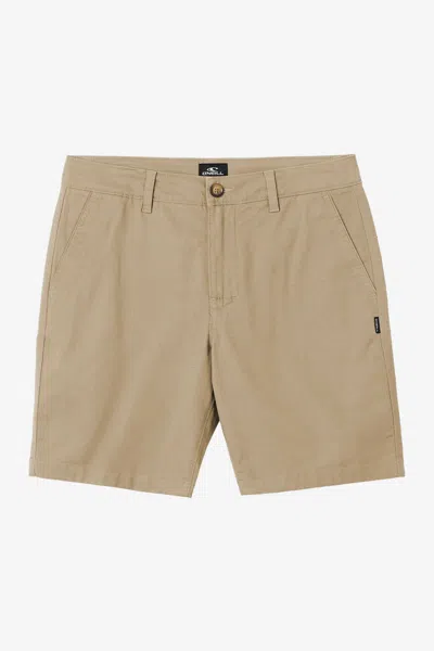 O'neill Men's Jay Stretch 18" Shorts In Brown
