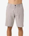 O'neill Jay Flat Front Stretch Cotton Chino Shorts In Light Gray