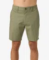 O'neill Jay Flat Front Stretch Cotton Chino Shorts In Sage