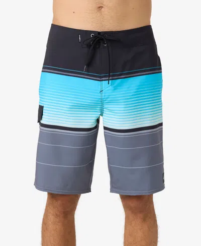 O'neill Men's Lennox Stripe 21 Boardshort In Black