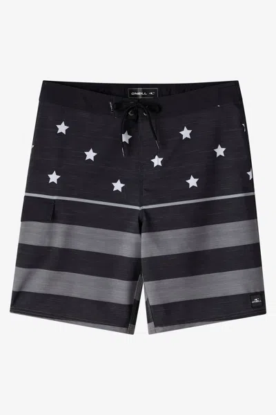O'neill Men's Lennox Usa 20" Board Shorts In Black