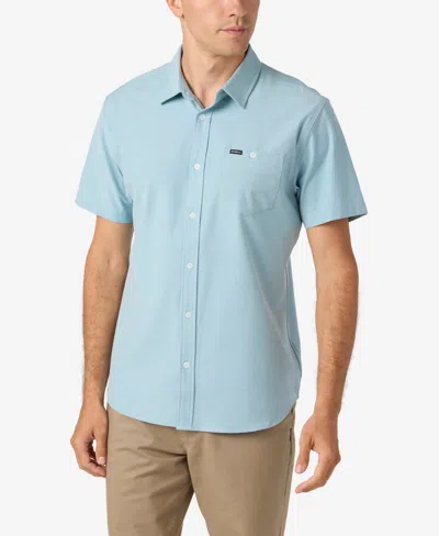 O'neill Men's Light Check Hybrid Standard Shirt In Blue Fade