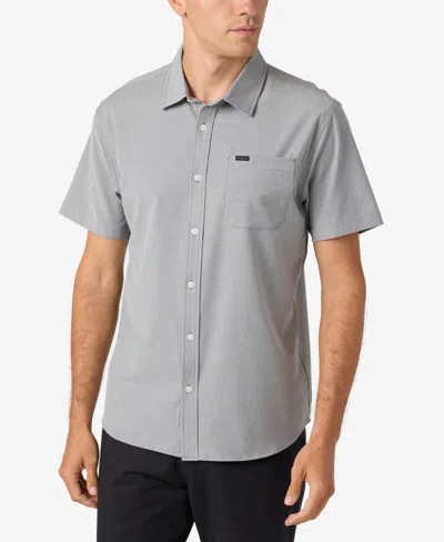 O'neill Men's Light Check Hybrid Standard Shirt In Graphite