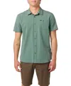 O'neill Heathered Short Sleeve Button-up Shirt In Green