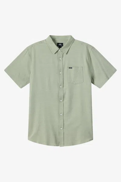 O'neill Men's Light Check Standard Fit Shirt In Green