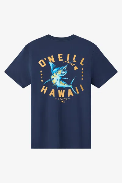 O'neill Men's Marlin Hawaii Classic T-shirt In Blue