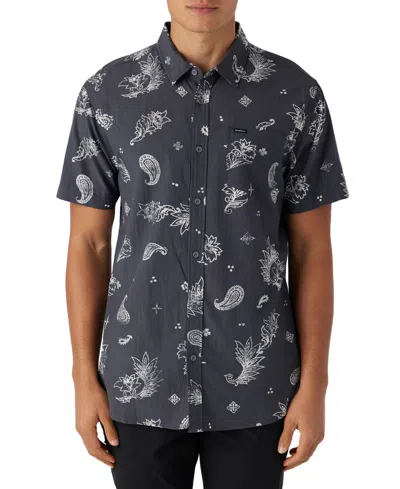 O'neill Men's Oasis Eco Short Sleeve Standard Shirt In Graphite