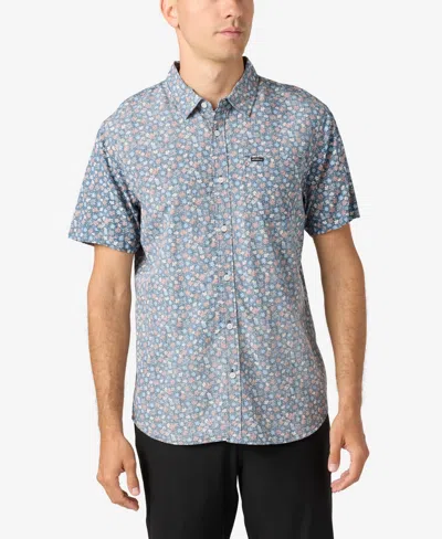 O'neill Men's Oasis Short Sleeve Standard Shirt In Midnight Navy