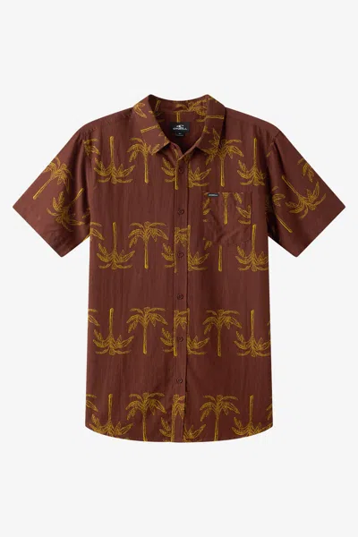 O'neill Men's Oasis Standard Fit Shirt In Brown