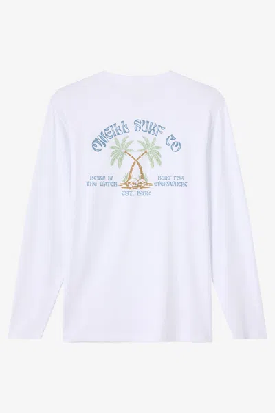 O'neill Men's Of The Sea Upf Long Sleeve T-shirt In White