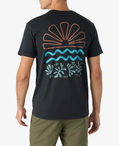 O'neill Men's Og Radiate T-shirt In Dark Charcoal