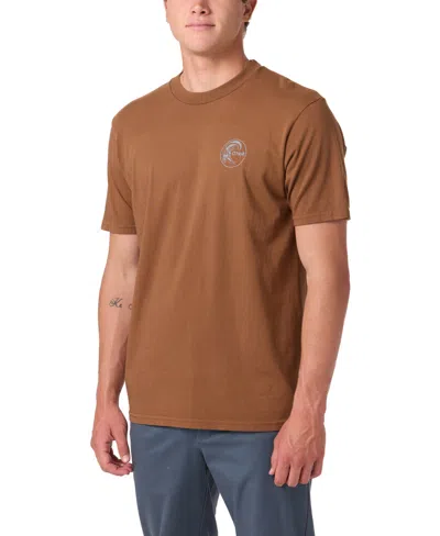 O'neill Men's Og Squared-up Crewneck T-shirt In Brown
