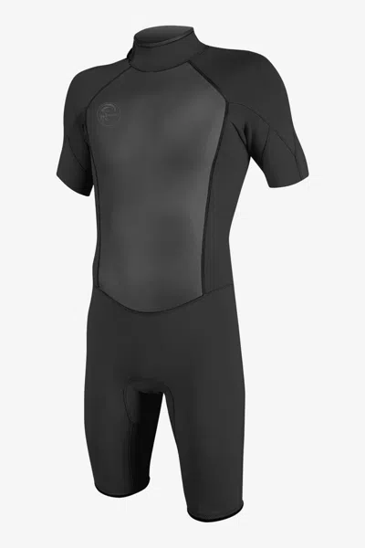 O'neill Men's O'riginal 2mm Back Zip Short Sleeves Spring Wetsuit In Black