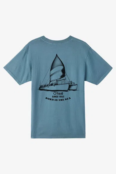 O'neill Men's O'riginals Catamaran Relaxed Fit T-shirt In Aegean Blue