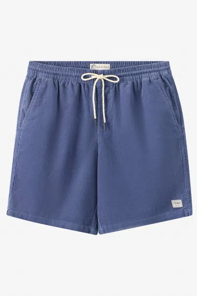 O'neill Men's O'riginals Cord Elastic Waist 18" Shorts In Nightshadow Blue
