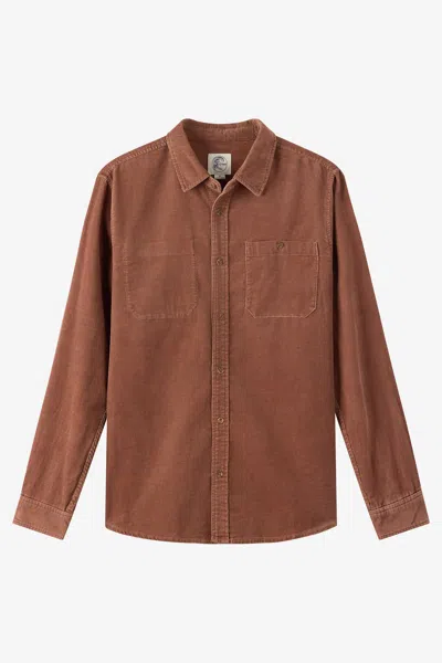 O'neill Og Cord Cotton Corduroy Button-up Shirt In Brown