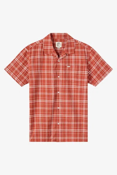 O'neill Men's O'riginals Plaid Standard Fit Shirt In Brown