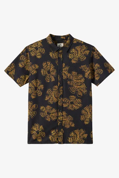 O'neill Men's O'riginals Print Standard Fit Shirt In Black