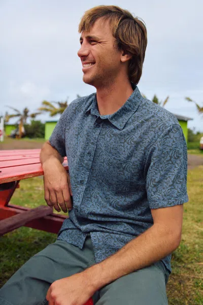 O'neill Men's O'riginals Print Standard Fit Shirt In Blue