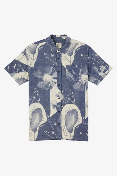 O'neill Men's O'riginals Print Standard Fit Shirt In Blue
