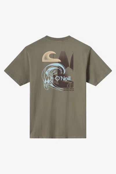 O'neill Men's O'riginals Shaper Vintage Relaxed Fit T-shirt In Green