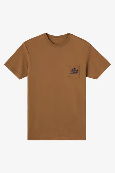 O'neill Men's O'riginals Twisted Sun Vintage Pocket T-shirt In Brown