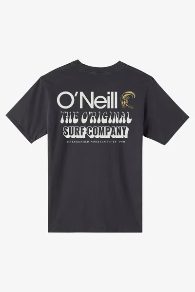 O'neill Men's O'riginals Verbage Relaxed Fit T-shirt In Gray