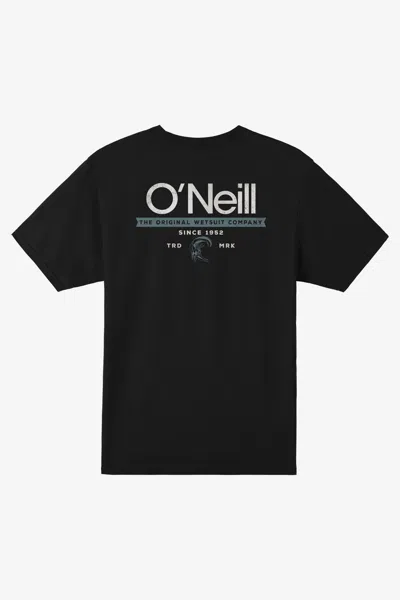 O'neill Men's O'riginals Wordmark Relaxed Fit T-shirt In Black