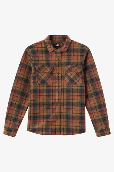 O'neill Men's Outside Heavy Shirt Jacket In Brown