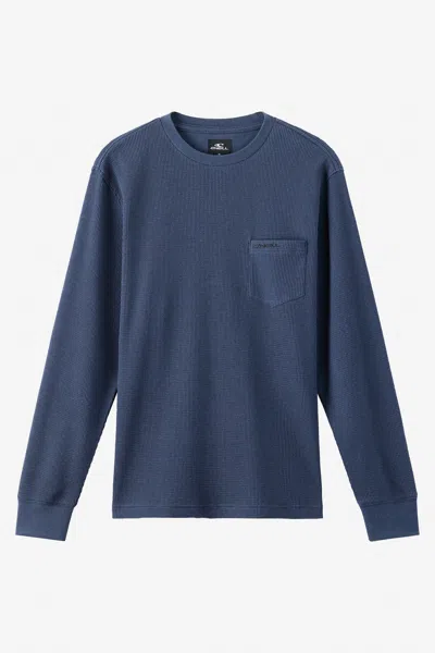 O'neill Men's Overland Thermal Long Sleeve Pullover In Blue