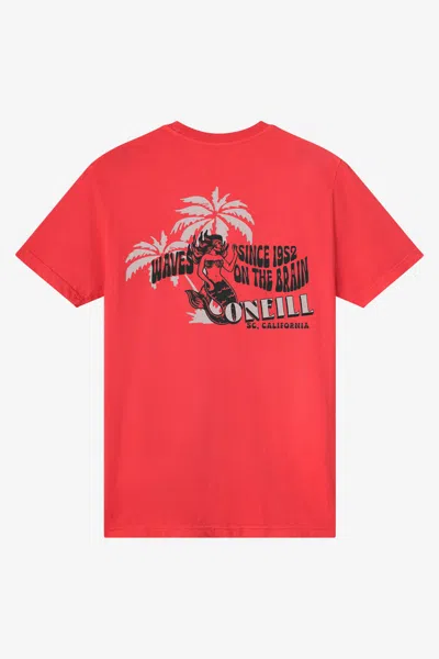 O'neill Men's Phrase Classic T-shirt In Red