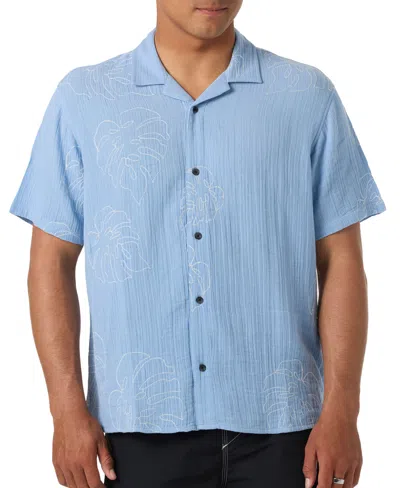 O'neill Men's Pipe Rodeo Regular-fit Camp Collar Shirt In Blue