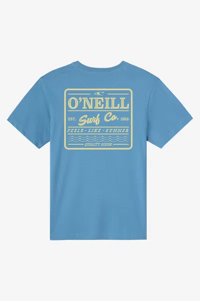 O'neill Men's Quality Block Classic T-shirt In Blue