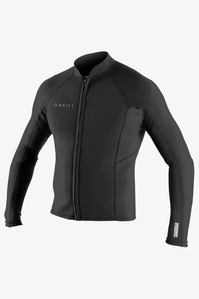 O'neill Men's Reactor-2 1.5mm Front Zip Jacket In Black