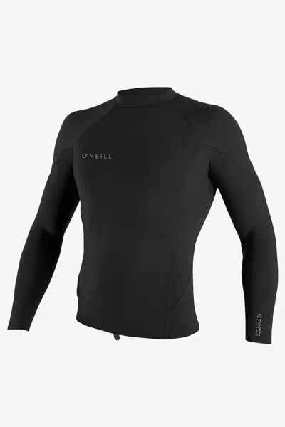 O'neill Men's Reactor-2 1.5mm Long Sleeves Wetsuit Top In Black