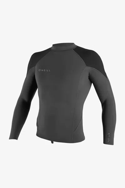 O'neill Men's Reactor-2 1.5mm Long Sleeves Wetsuit Top In Gray