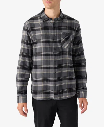 O'neill Men's Redmond Plaid Button Shirt In Graphite
