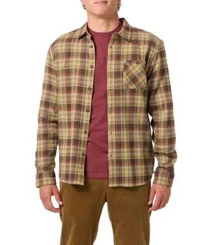 O'neill Men's Redmond Plaid Flannel Shirt In Brown
