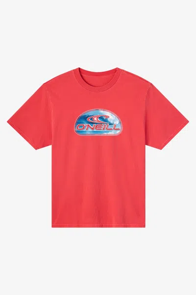 O'neill Men's Reef Break Boxy T-shirt In Red